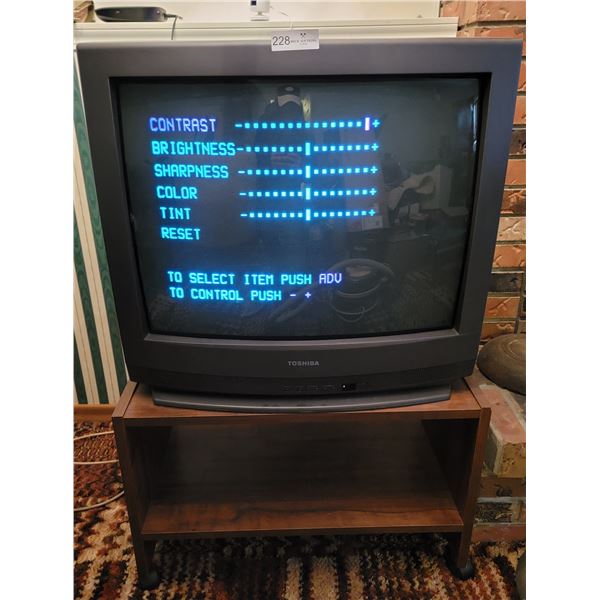 Toshiba TV Model No: CF27F30 With Stand, And Video Cassette Recorder Model No: AVR K30