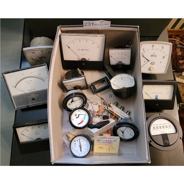 Assortment Of Voltage Meters