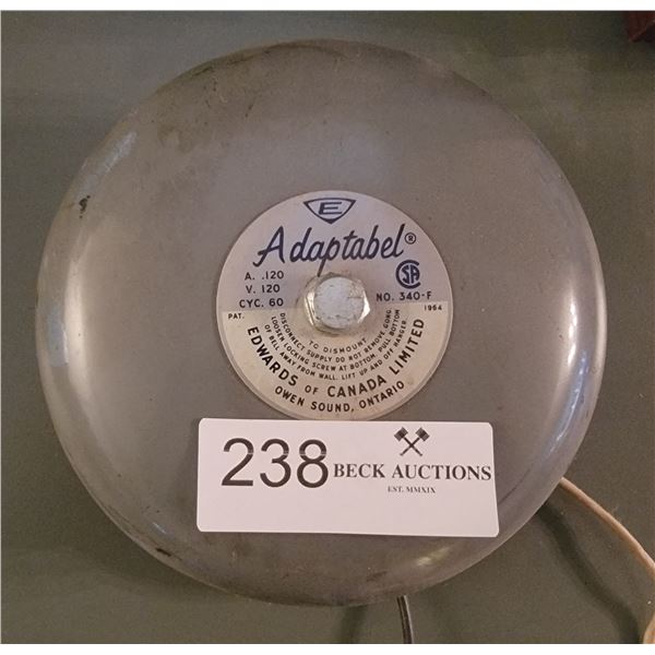 Edwards Adaptable 340-F Bell 120 Volt, CYC 60  General Signaling