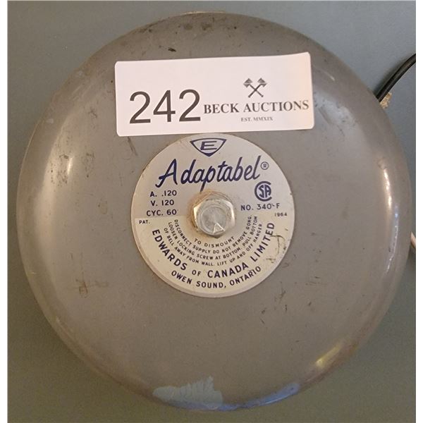 Edwards Adaptable 340-F Bell 120 Volt, CYC 60  General Signaling