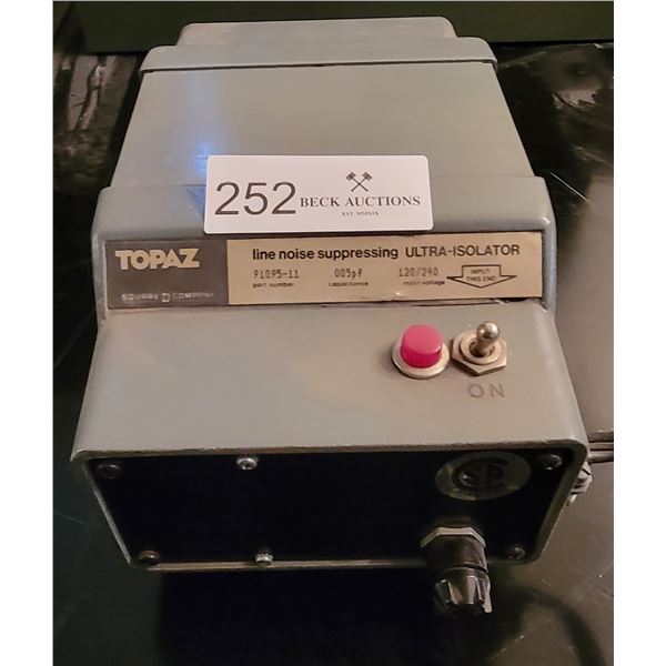 Topaz Line Noise Suppressing Ultra - Isolator Parts No: 91095 -11