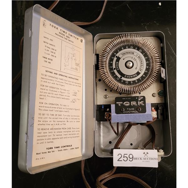 Tork Time Switch Model No: 8001