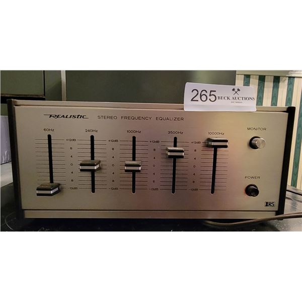 Realistic Stereo Frequency Equalizer Model No: 31-1986
