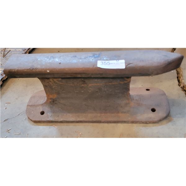 355 Anvil Made From Railway Tie (32 Lbs)
