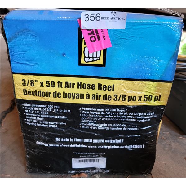 3/8" x 50 ft Air Hose Reel