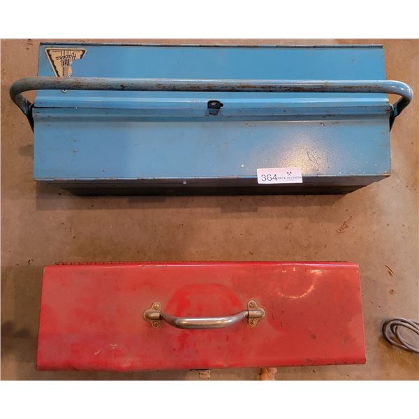 Two Tool Boxes With Accessories