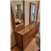 Image 1 : Long Wood Dresser With Two Mirrors