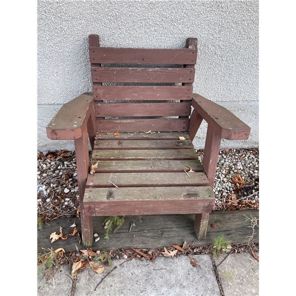 Wooden Garden Chair Beck Auctions Inc.