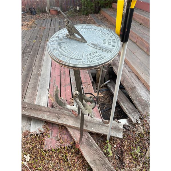 Metal Sundial & Stand