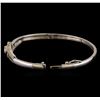 Image 3 : 1.17 ctw Diamond Bangle Bracelet - 14KT White Gold