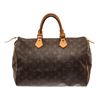 Louis Vuitton Brown Monogram Canvas Speedy 35 Satchel Bag
