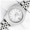 Image 2 : Rolex Stainless Steel Quickset Silver Index Diamond Date Watch 26MM