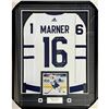 Image 1 : MITCH MARNER SIGNED AND CUSTOM FRAMED TORONTO MAPLE LEAFS JERSEY (FROZEN POND COA)