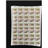 Image 1 : UNCUT SHEET OF ISLE OF MAN RAILWAYS AND TRAMWAYS POSTAGE STAMPS