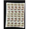 Image 1 : UNCUT SHEET OF ISLE OF MAN RAILWAYS AND TRAMWAYS POSTAGE STAMPS