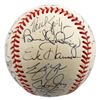 Image 2 : 1996 TORONTO BLUE JAYS TEAM SIGNED BASEBALL (CLEMENS, GASTON...)