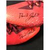 Image 2 : DAVID JOHNSON DEAL SIGNED GAME USED NIKE FOOTBALL CLEATS (PHOTO MATCH INCLUDED CARDINALS COA)