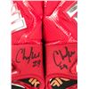 Image 2 : CHASE EDMONDS DUAL SIGNED GAME USED FOOTBALL GLOVES  (PHOTO MATCH INCLUDED CARDINALS COA)