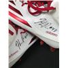 Image 2 : HASSAN RIDICK DUAL SIGNED GAME USED ADIDAS FOOTBALL CLEATS