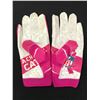 Image 3 : PATRICK PETERSON DUAL SIGNED GAME USED FOOTBALL GLOVES  (PHOTO MATCH INCLUDED CARDINALS COA)