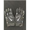 Image 1 : AJ GREEN DUAL SIGNED GAME USED FOOTBALL GLOVES  (PHOTO MATCH INCLUDED CARDINALS COA)