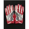 Image 1 : RICKY SEALS JONES DUAL SIGNED GAME USED FOOTBALL GLOVES  (PHOTO MATCH INCLUDED CARDINALS COA)