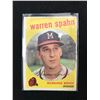 Image 1 : 1959 TOPPS # 40 WARREN SPAHN