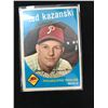 Image 1 : TED KAZANSKI 1959 Topps Baseball Card #99