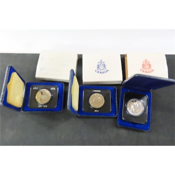 1972/ 73/ 75 Canada $1 Coins in Gift Boxes - Royal Canadian Mint ...