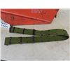 Image 2 : Large Metal Ammo Box, Canvas US Army Belt