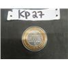 Image 1 : Las Vegas 4 Queens Casino $10 Gaming Token- .999 Silver