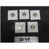 Image 1 : Lot of (5) 1965 Canada 10 cent Coins - Silver