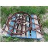 Image 1 : Antique Tractor/ Implement Steel Wheel 32" & Spike Tooth Harrow Section 
