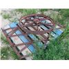 Image 3 : Antique Tractor/ Implement Steel Wheel 32" & Spike Tooth Harrow Section 