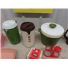 Image 3 : Plastic Kitchen Ware ; Juice Jugs, Cake Dome, Melmac Bowls, Tupperware