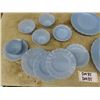 Image 3 : Blue Delphite Pyrex Dishware ; Plates,  Bowls, Saucers, Tea Cup + Saucers - 20 pcs