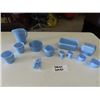 Image 1 : Blue Delphite Small Pitcher, Fridge Containers, Measuring Cups, plus more