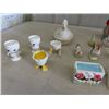 Image 2 : Chicken Figurines - Mostly Salt + Pepper Shakers, Blown Glass Chicken 