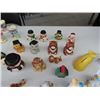 Image 4 : Assorted Salt + Pepper Shakers ; Beans, Cows, Pigs, Cute Animal Egg Cups