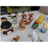 Image 8 : Assorted Salt + Pepper Shakers ; Beans, Cows, Pigs, Cute Animal Egg Cups