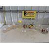 Image 1 : Pyrex Lemonade Jug, Glass Canisters, Frosted Cookie Jar? 2 Glass Jugs with Fruit