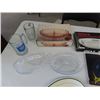 Image 2 : Assorted Dishes ; Plates, Bowls, Cups + Saucers, Serving Trays, Relish Dish, 