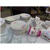 Image 7 : Assorted Dishes ; Plates, Bowls, Cups + Saucers, Serving Trays, Relish Dish, 