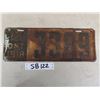 Image 1 : 1918 Ontario License Plate - Unrestored - Metal