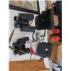 Image 3 : 2 Pairs of Binoculars, Meat Grinder, Apron, Cabin Sign 13" X 18" 