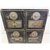 Image 2 : Antique Post Office Boxes - (4) 2 Sections Stacked, Numbered with Combination