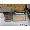 Image 4 : Eaton's Viking Portable Typewriter, Triner Postal Scale, Wooden Crate from