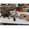 Image 1 : Vintage Elna Supermatic Portable Sewing Machine with Metal Case