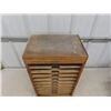 Image 2 : Solid Wood Office Organizer 10 Tray Paper/ Letter Holder 10" x 15" x 25" 