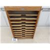 Image 3 : Solid Wood Office Organizer 10 Tray Paper/ Letter Holder 10" x 15" x 25" 